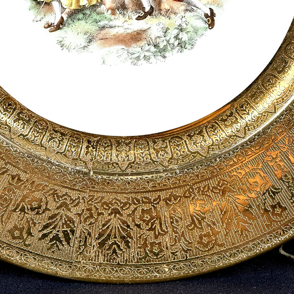 La Petite LP5 China Warranted 22 Karat Gold Filigree Dinner Plate-10 5/8" RARE - Picture 6 of 10